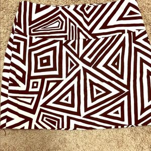Express | Geometric Print Skirt